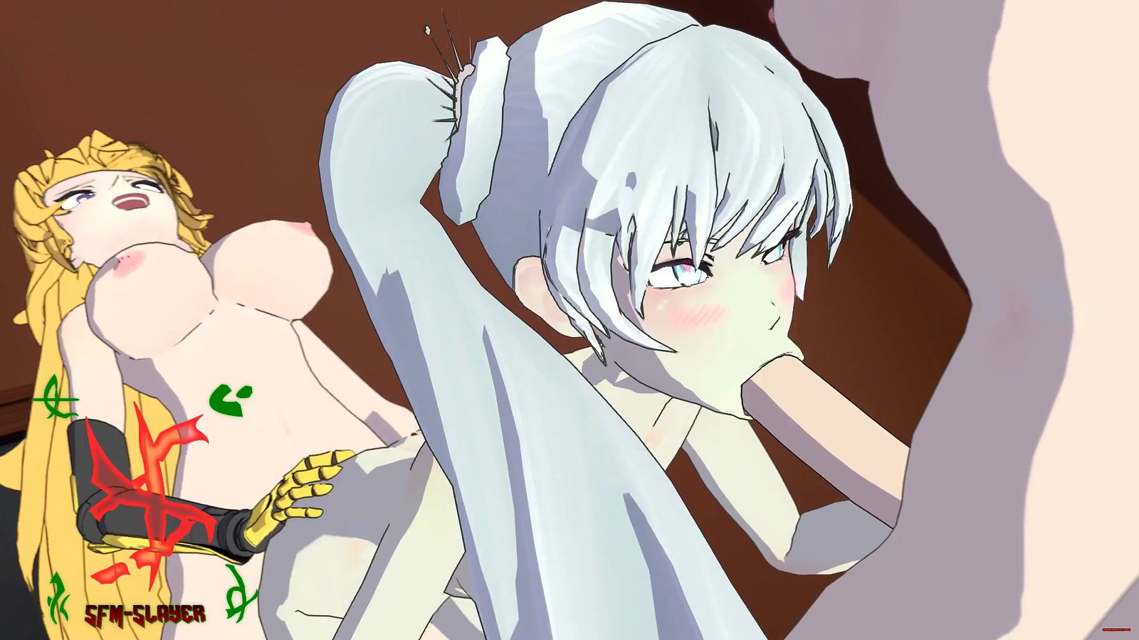 Yang and Ruby x Weiss (SFM-Slayer) - Free hentai video