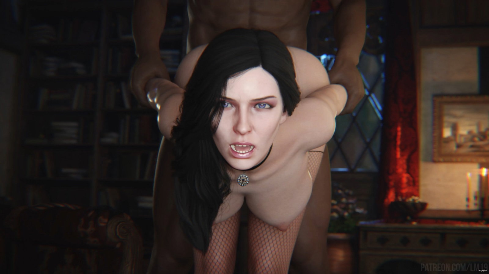 Yennefer From Behind (Blacked)(LM19)(4K60FPS) - Free hentai video