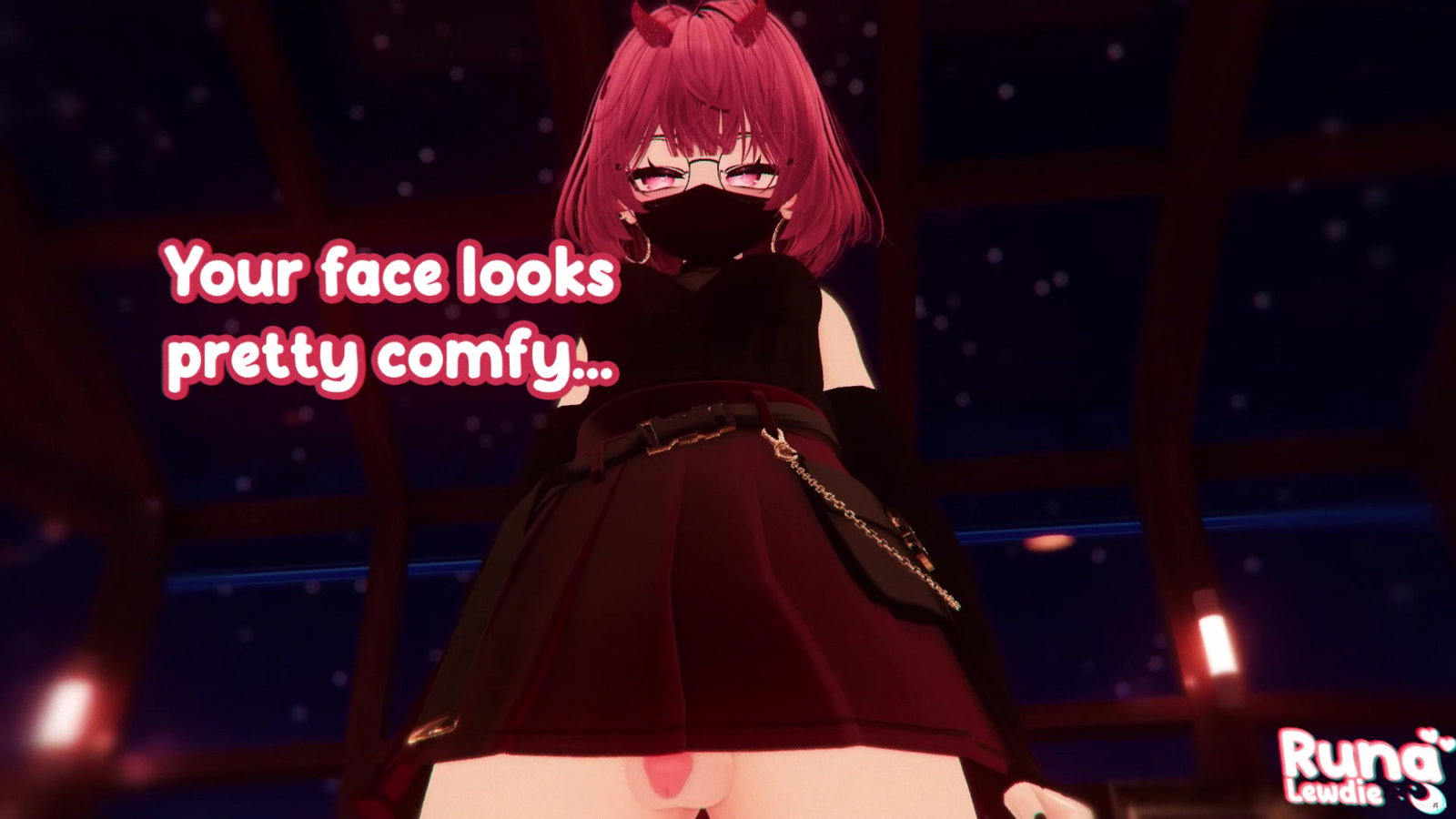 Your face looks comfy ~ | Futa Face Sitting - Free hentai video