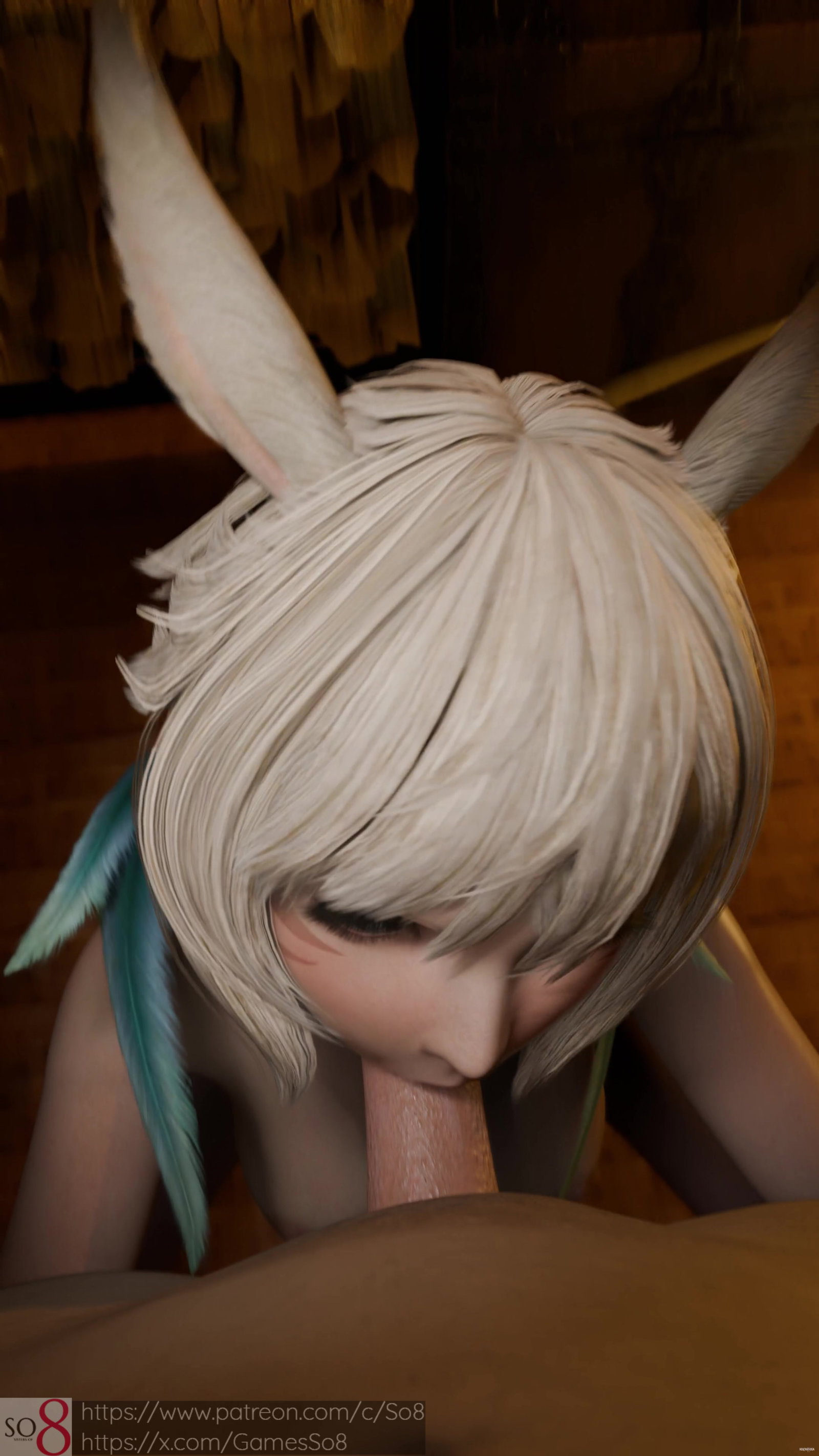 Yshtola Rhul pt 3 - Final Fantasy 14 (So8) (With sound and true 4k) - Free hentai video