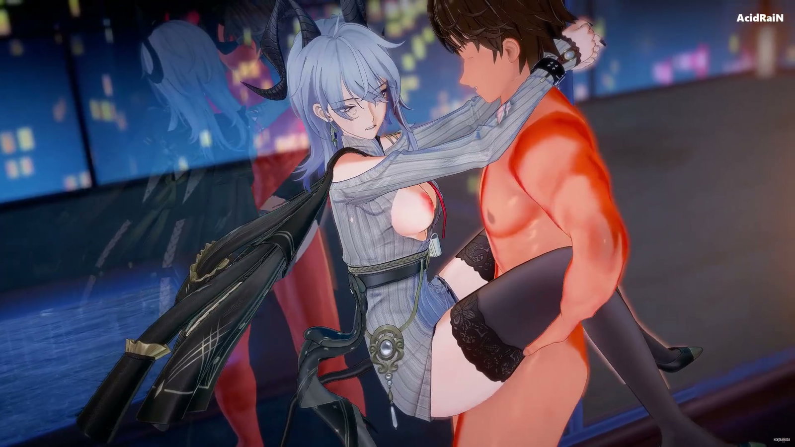 Zani New Skin x Mob sex (WuWa) NTR - Free hentai video