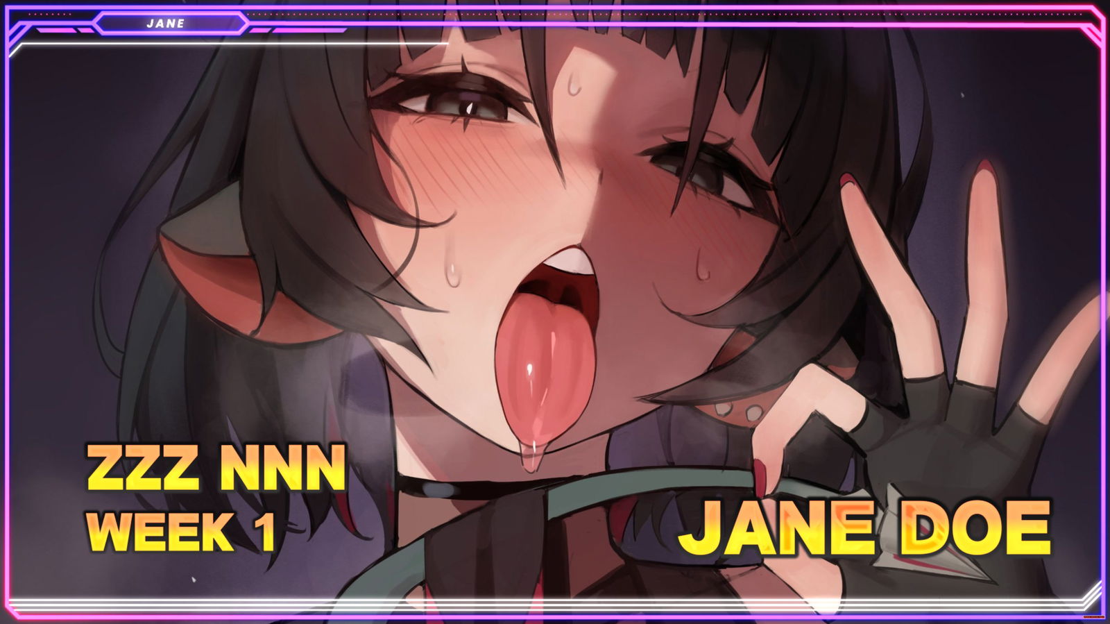 (ZZZ NNN Week 1) Jane Doe (Tease, Humiliation, Femdom, Training, Edging, Denial) - Free hentai video